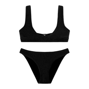 Capri Textured Scoop Bikini Set Sustainable